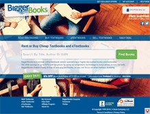 Tablet Screenshot of biggerbooks.com